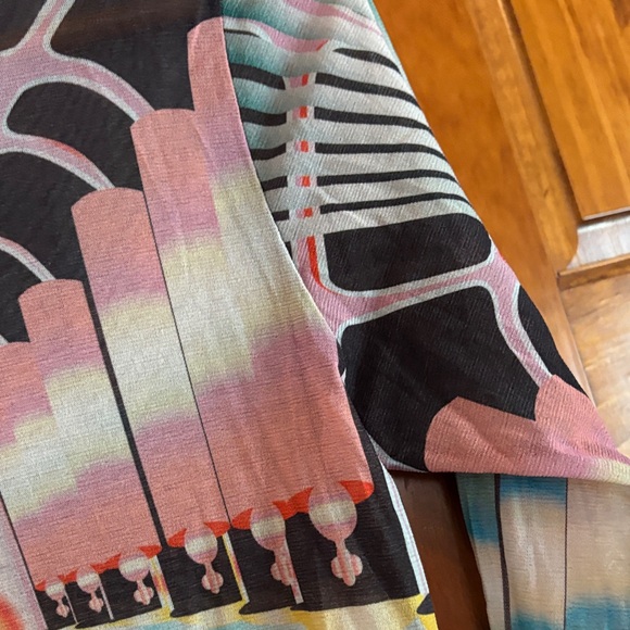 SKIMS Colorful Abstract Long Sleeve Bodysuit - Picture 10 of 13